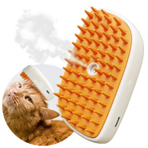 4 In 1 Cat Steam Brush, Anti Static Shedding Spray Comb, Hair Removal, Mist Indoor Steamy Grooming Brush