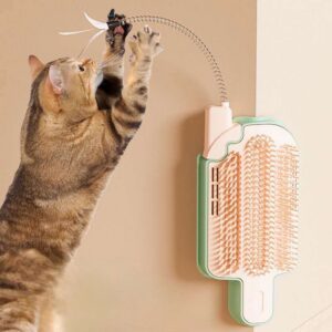 Cat Self Grooming Brush, Popsicle-Shaped, Corner Massage Comb, Cat Scratcher